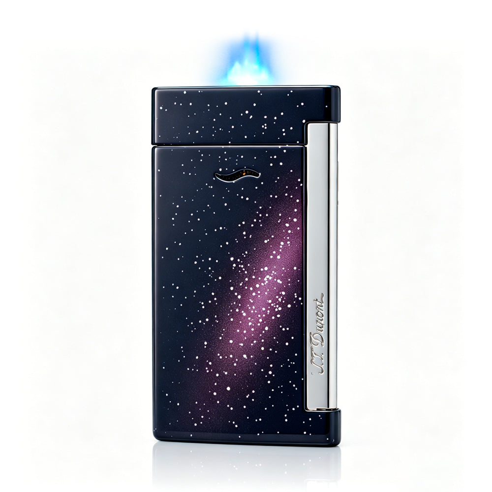 S.T. Dupont Slim 7 Space Black Galaxy Luxury Torch Lighter#006