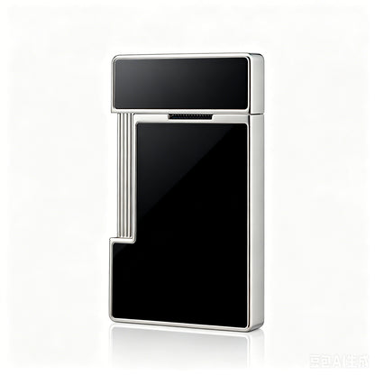 S.T. Dupont Slimmy Black Lacquer Chrome Torch Flame Luxury Lighter