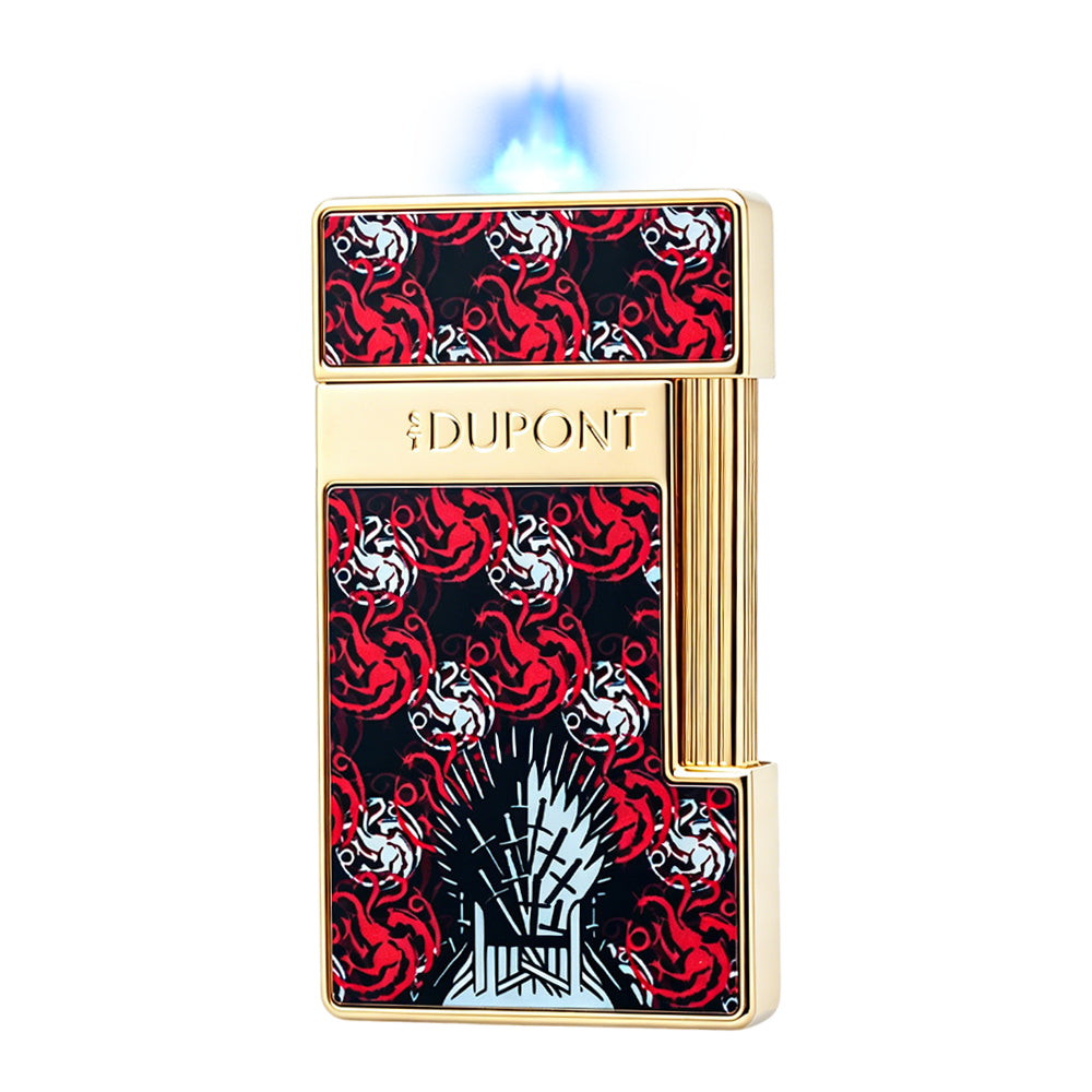 S.T. Dupont Slimmy Gold Game of Thrones Targaryen Dragon Lighter #101