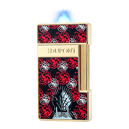 S.T. Dupont Slimmy Gold Game of Thrones Targaryen Dragon Lighter #101