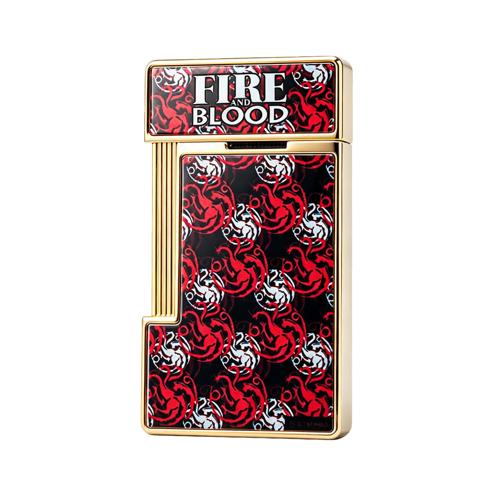 S.T. Dupont Slimmy Gold Game of Thrones Targaryen Dragon Lighter #101