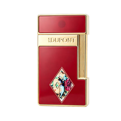 S.T. Dupont Slimmy Red Gold Romeo and Juliet Lighter #102