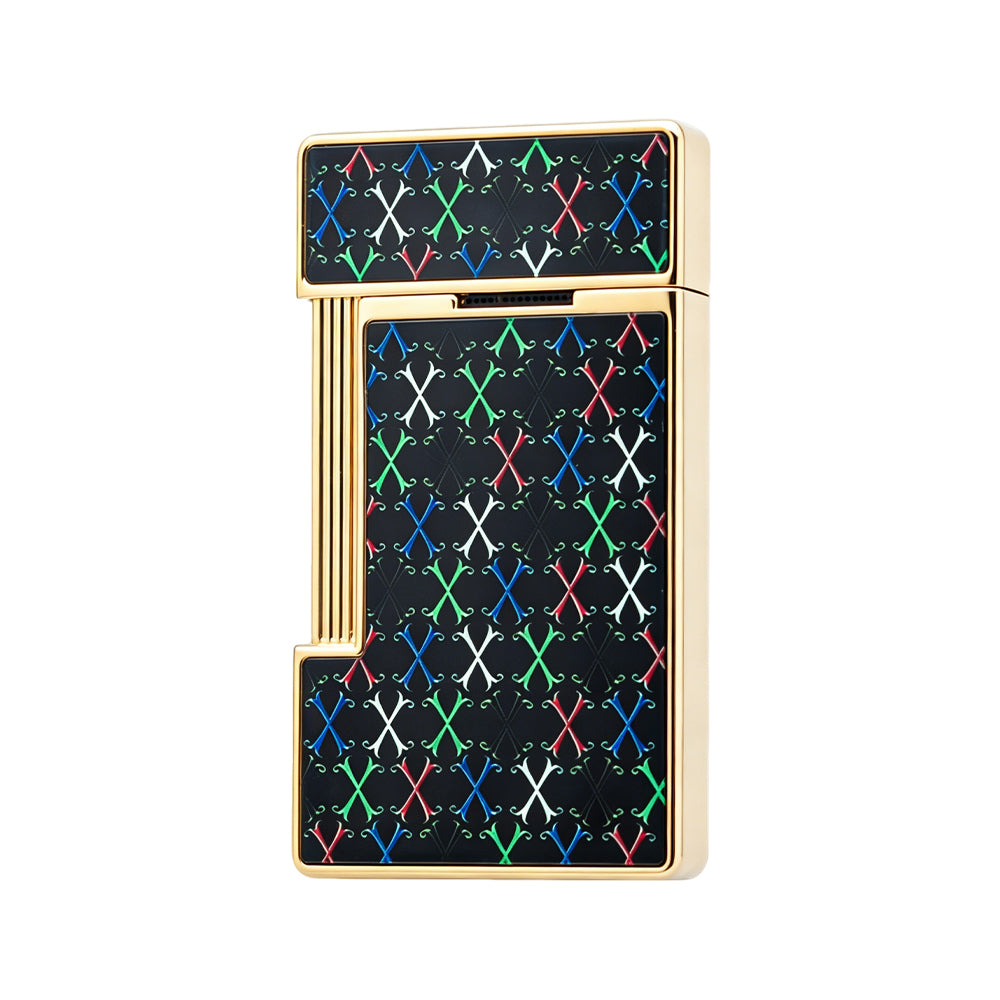 S.T. Dupont Slimmy Fuente Collaboration Black Gold Torch Flame Lighter #104