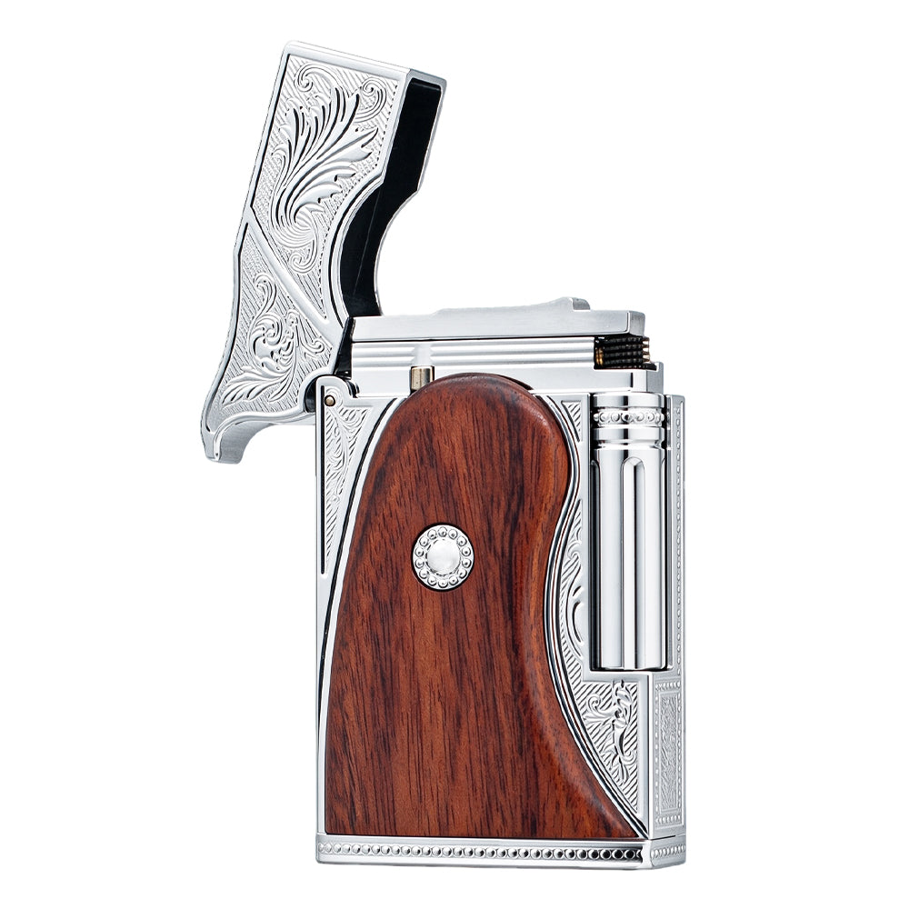 Dupont Wild West Engraved Limited Edition Double Flame Lighter #257