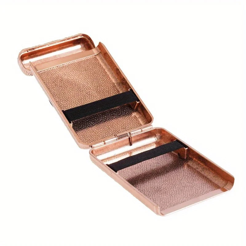rose gold cigarette case Retro Hand-carved Metal Cigarette Case for 14 Cigarettes rose gold cigarette case Retro Hand-carved Metal Cigarette Case for 14 Cigarettes