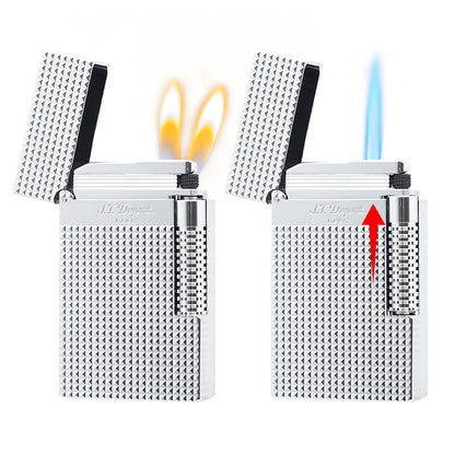 Double Flame S.T. Dupont Le Grand Diamond Head Torch Luxury Lighter #600