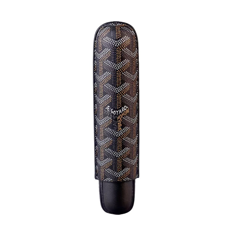 Goyard Luxury Cigar Case with 3-Slot Holder