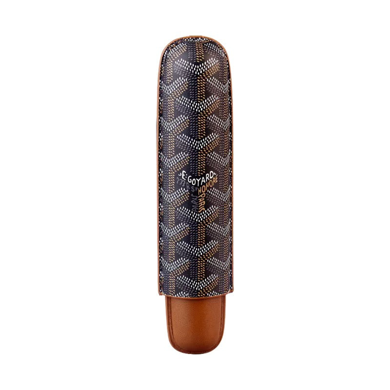 Goyard Luxury Cigar Case with 3-Slot Holder