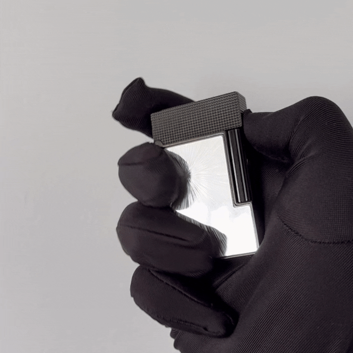 S.T.  Dupont Line 2  Starry Sky Black Refilling Lighter#223