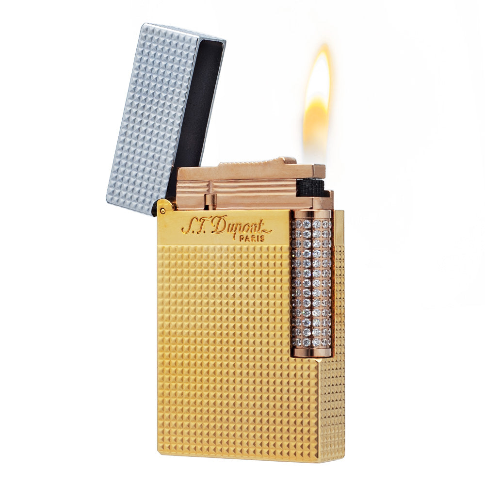 S.T. Dupont Lighter Ligne 2 150th Anniversary Limited  with Fully Diamond-set Roller#112