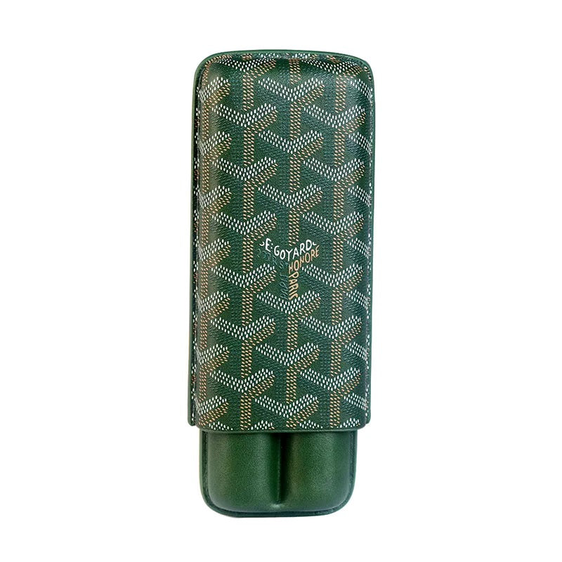Goyard Luxury Cigar Case with 3-Slot Holder