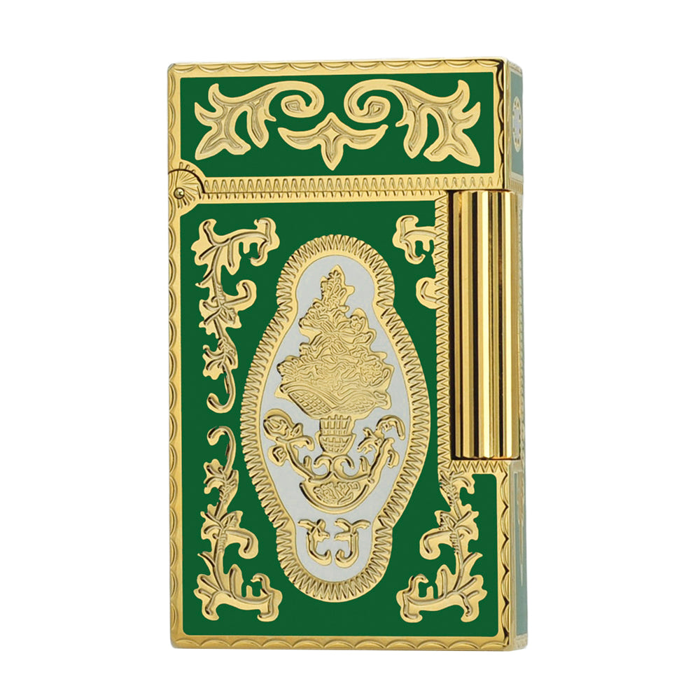 S.T. Dupont Ligne 2 Firework Green Enamel Luxury Lighter#208