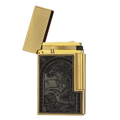 S.T. Dupont Limited Skull Lighter with Floral Relief#204