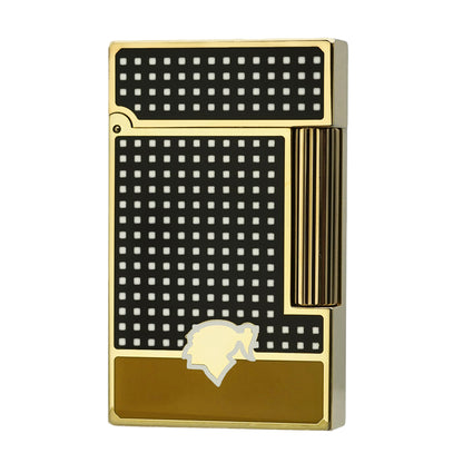 Gas Lighter Cohiba Girl LOGO x S.T. Dupont Lacquer Small Square#147 Black&Gold