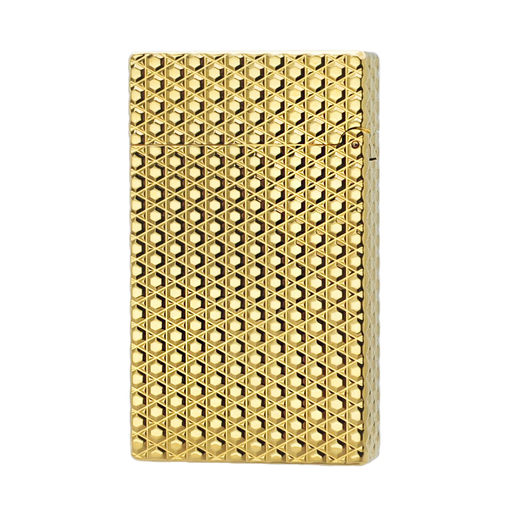 ST Dupont Lighter with Hexagon Geometric Engraved #125