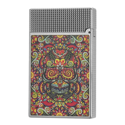 S.T. Dupont Ligne 2 Skull Platine Lighter – Day of the Dead Edition #203