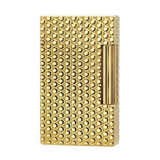 ST Dupont Lighter with Hexagon Geometric Engraved #125