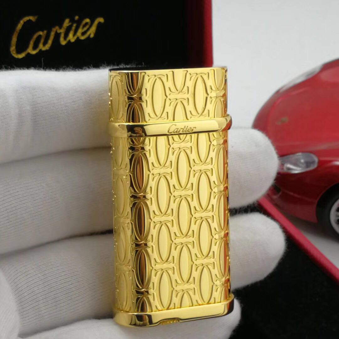cartier cigarette lighter Lot 1488 Cartier C de Cartier Decor oval lighter in palladium finish Vintage Cartier Lighter Made In