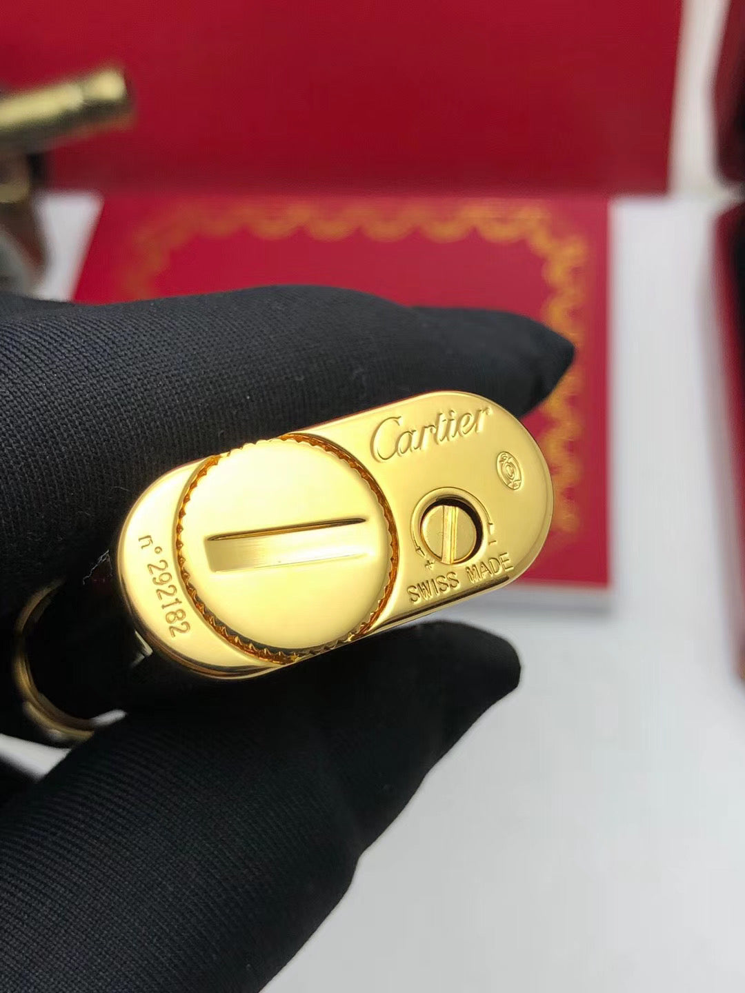 cartier cigarette lighter Vintage lighters 29 mm wide x 60 mm long. Vintage 1950s Cartier 18k Gold